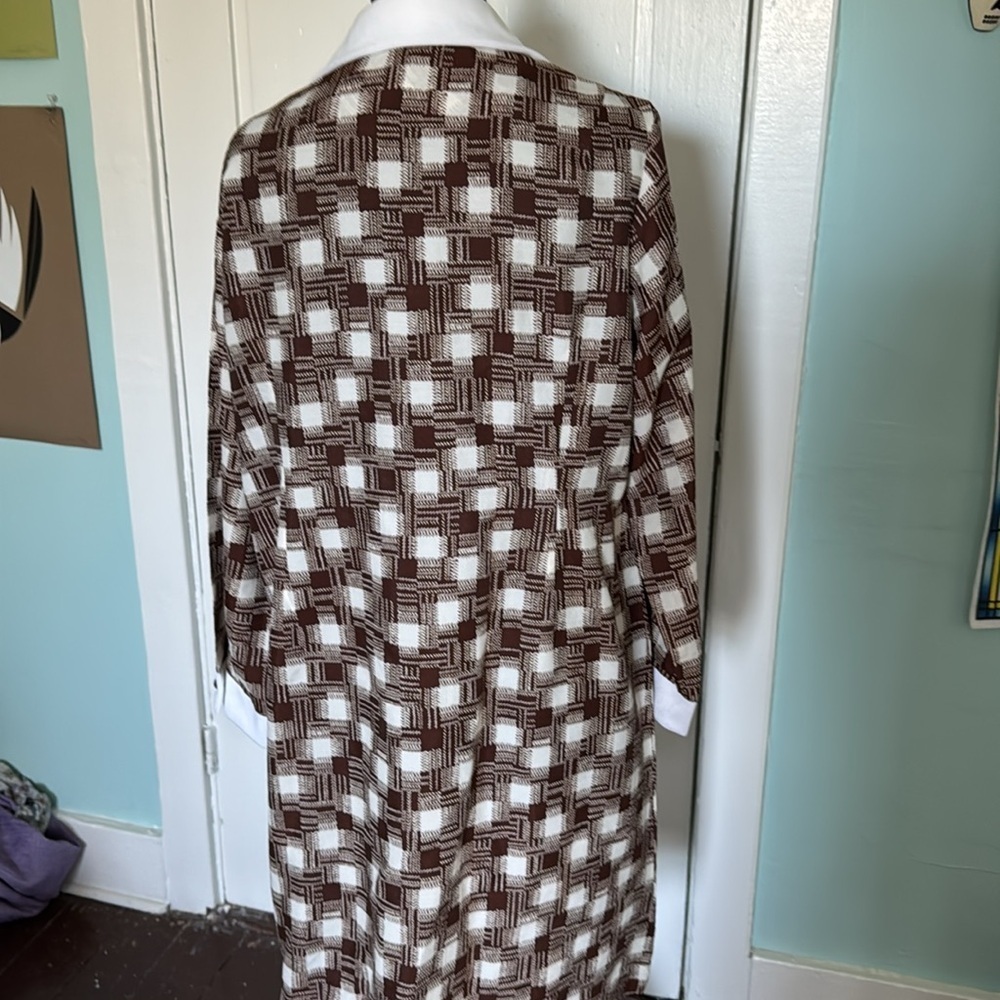 1960s Patchwork, Checkered Pattern Brand, Lightwe… - image 3